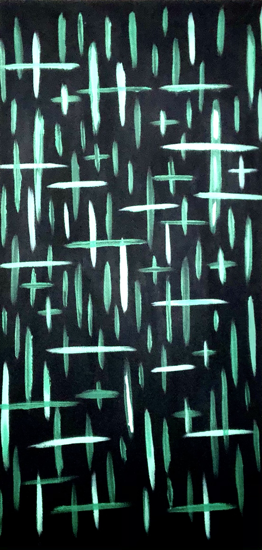 FIRE & RAIN (Black & Green) - Philip Charles Williams