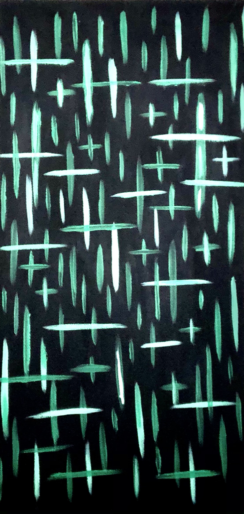 FIRE & RAIN (Black & Green) - Philip Charles Williams