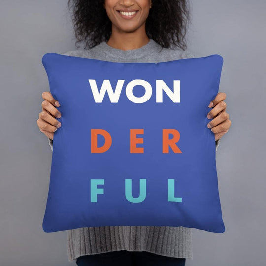 WON-DER-FUL (#1)- Basic Pillow - Philip Charles Williams