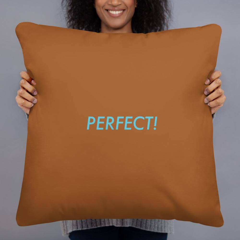 Perfect! (Brown) - Basic Pillow - Philip Charles Williams