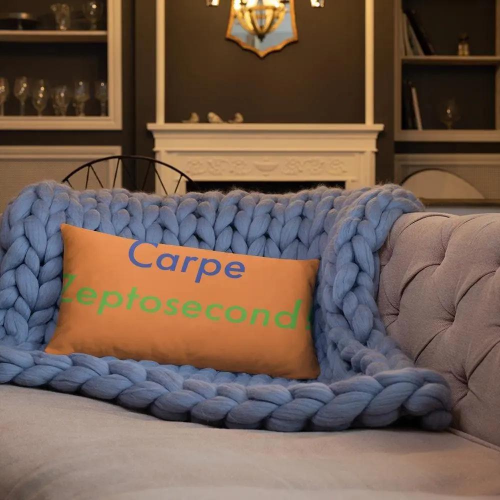 Cape Zeptosecond! (Orange) - Basic Pillow - Philip Charles Williams