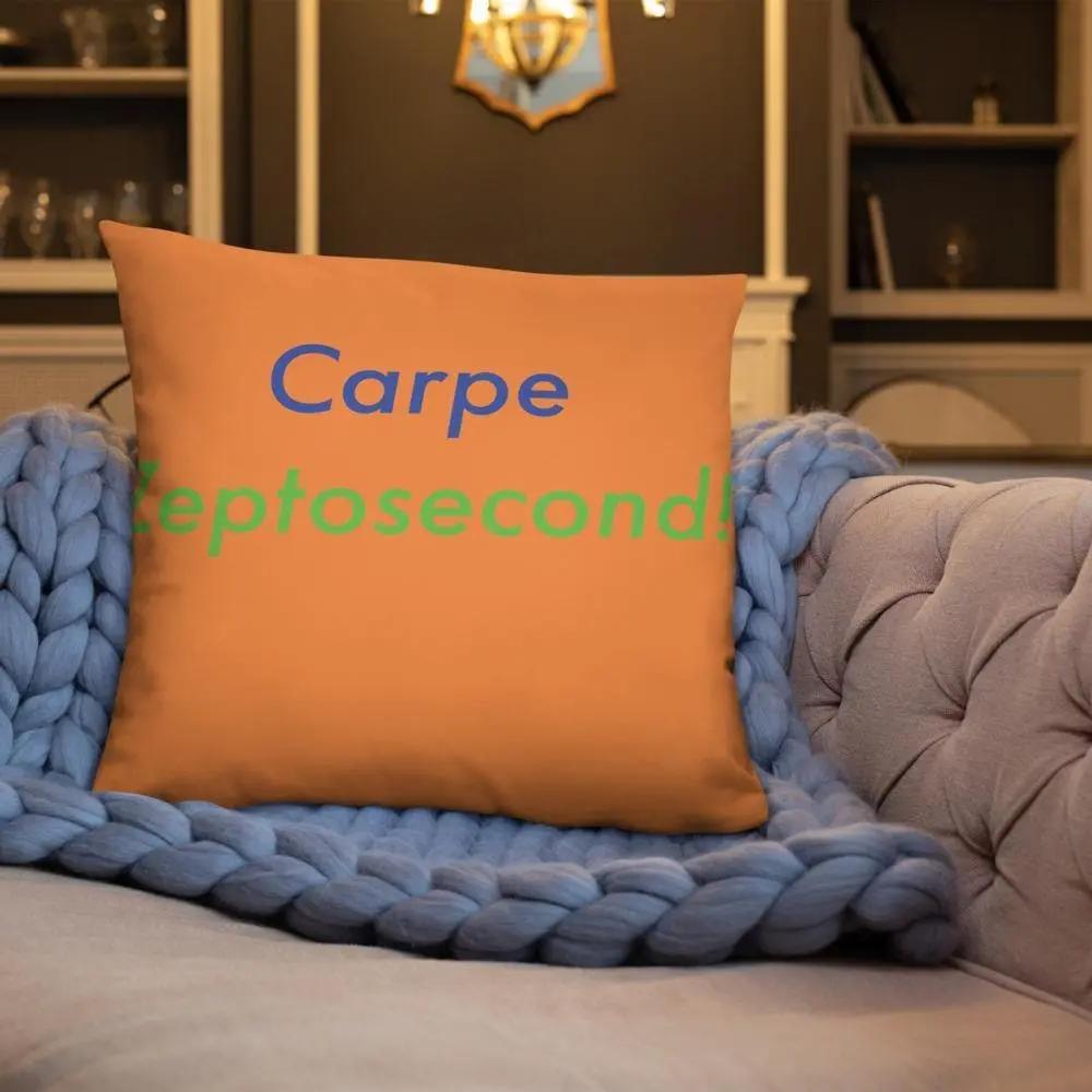 Cape Zeptosecond! (Orange) - Basic Pillow - Philip Charles Williams