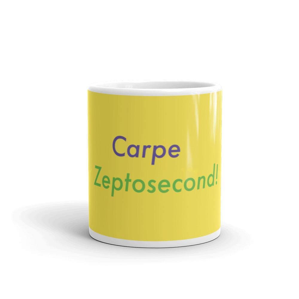 Carpe Zeptosecond! (4) Mug - Philip Charles Williams