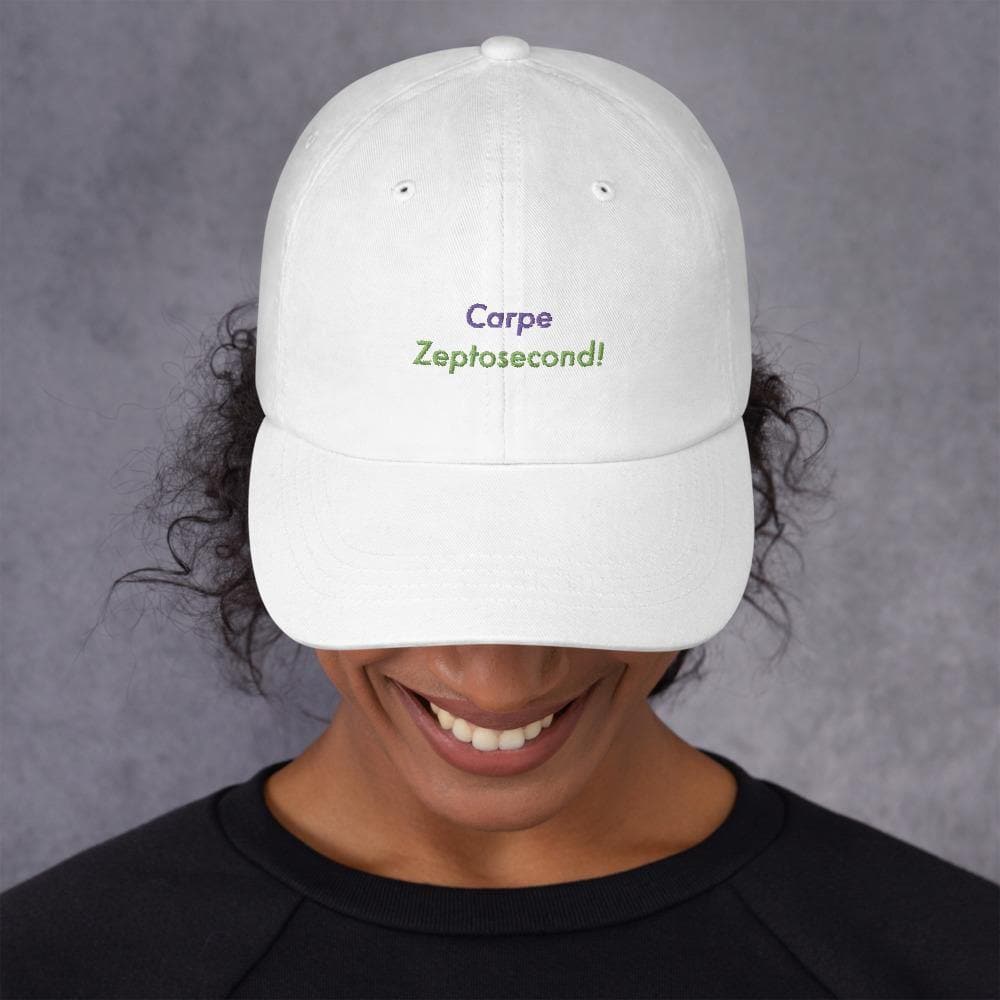 Carpe Zeptosecond! - Adjustable Baseball Cap - Philip Charles Williams