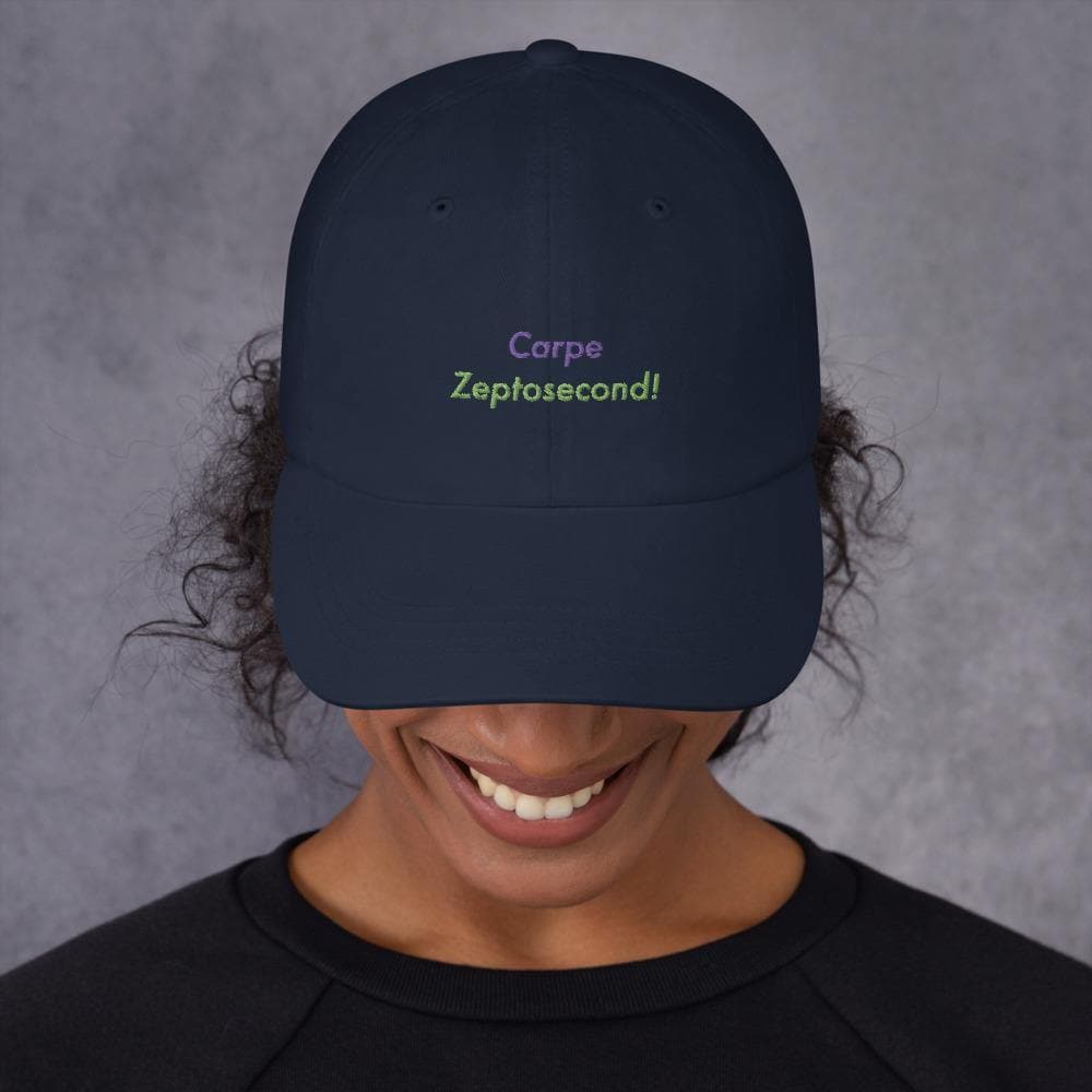Carpe Zeptosecond! - Adjustable Baseball Cap - Philip Charles Williams