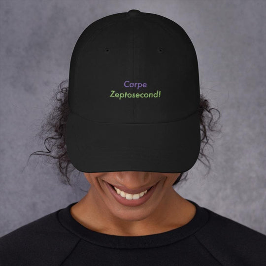 Carpe Zeptosecond! - Adjustable Baseball Cap - Philip Charles Williams