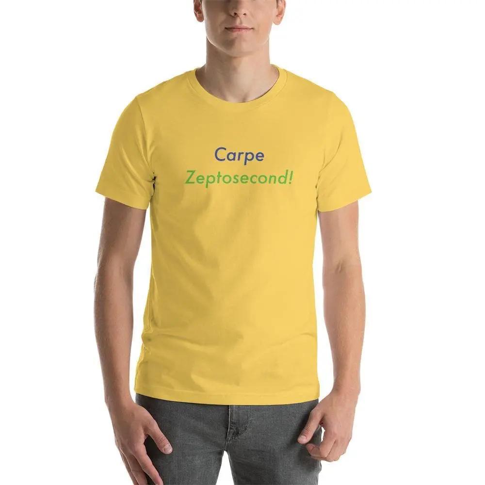 Carpe Zeptosecond! - Short - Sleeve Unisex T-Shirt - Philip Charles Williams