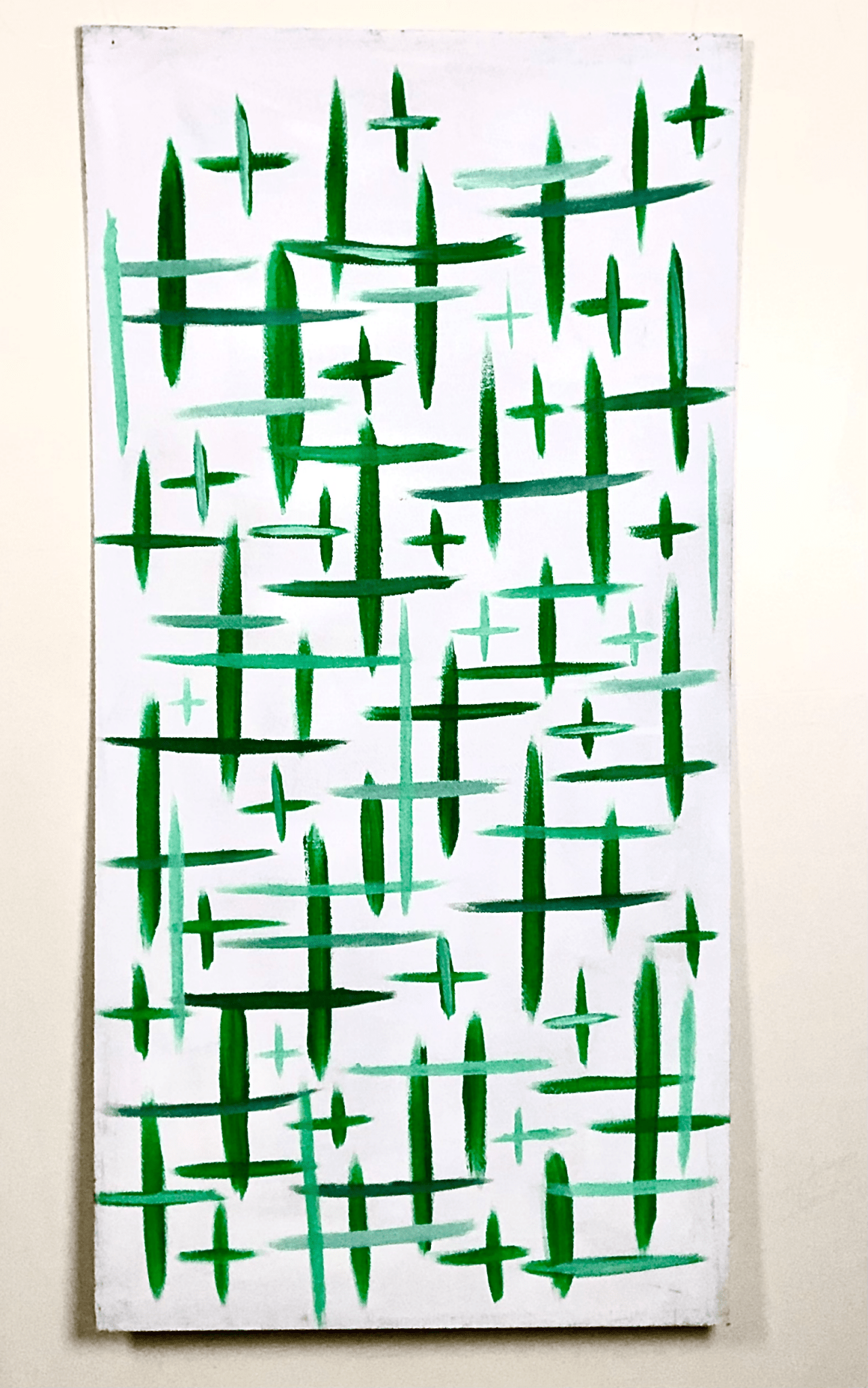 FIRE & RAIN (White & Green) - Philip Charles Williams