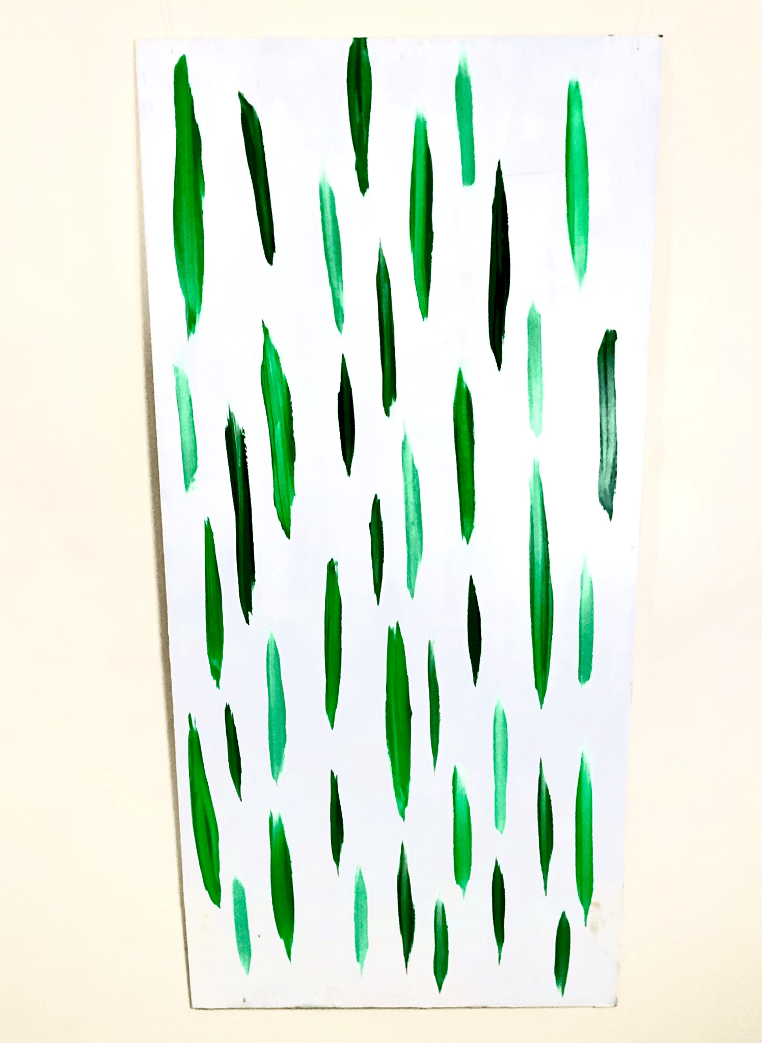 FIRE & RAIN (White & Green) - Philip Charles Williams