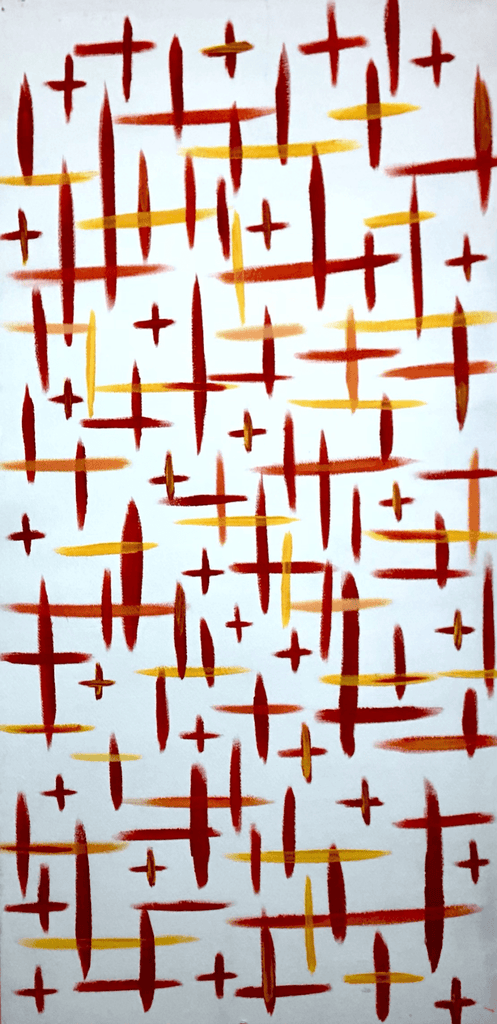 FIRE & RAIN (White & Red) - Philip Charles Williams
