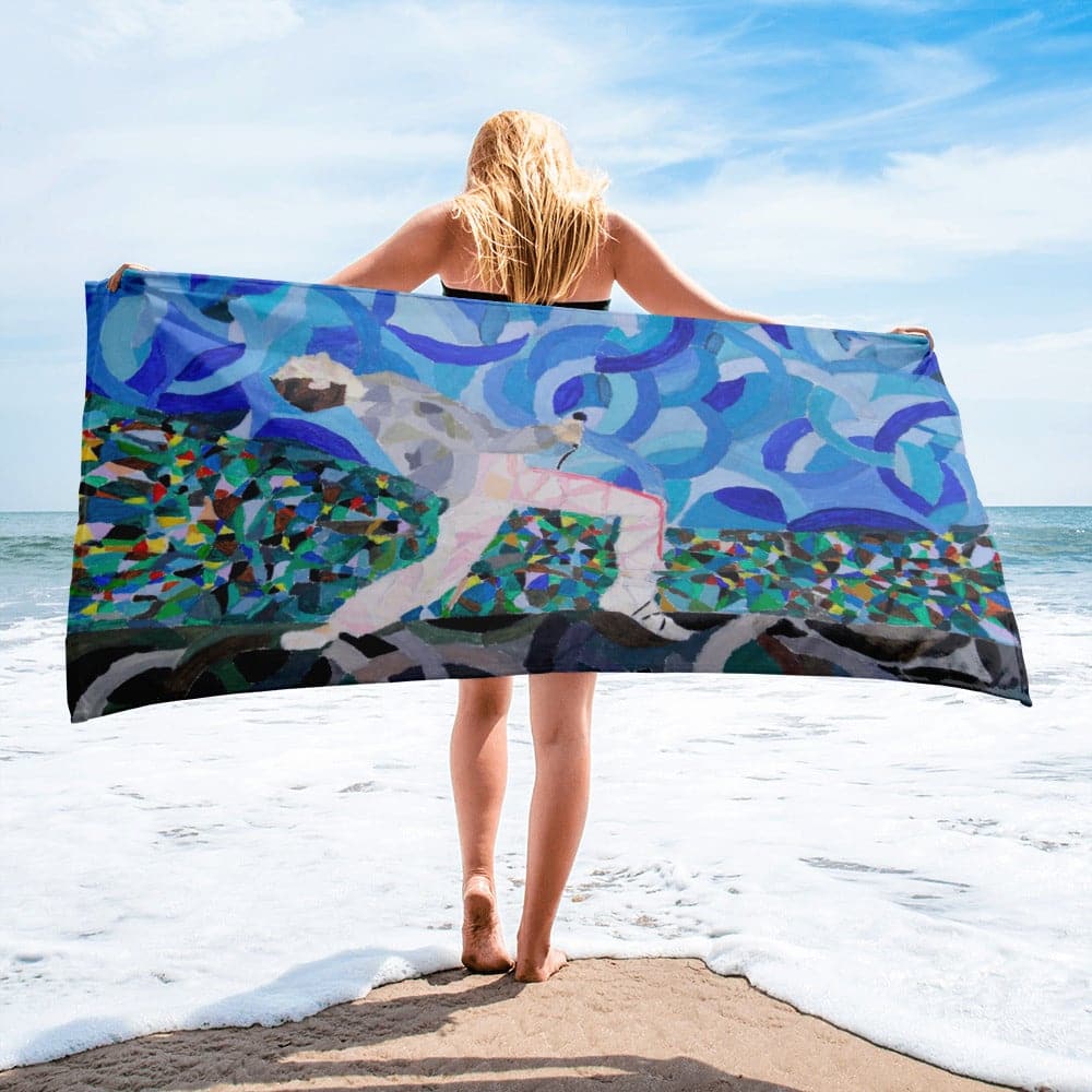 Freddie at Wembley Towel - Philip Charles Williams