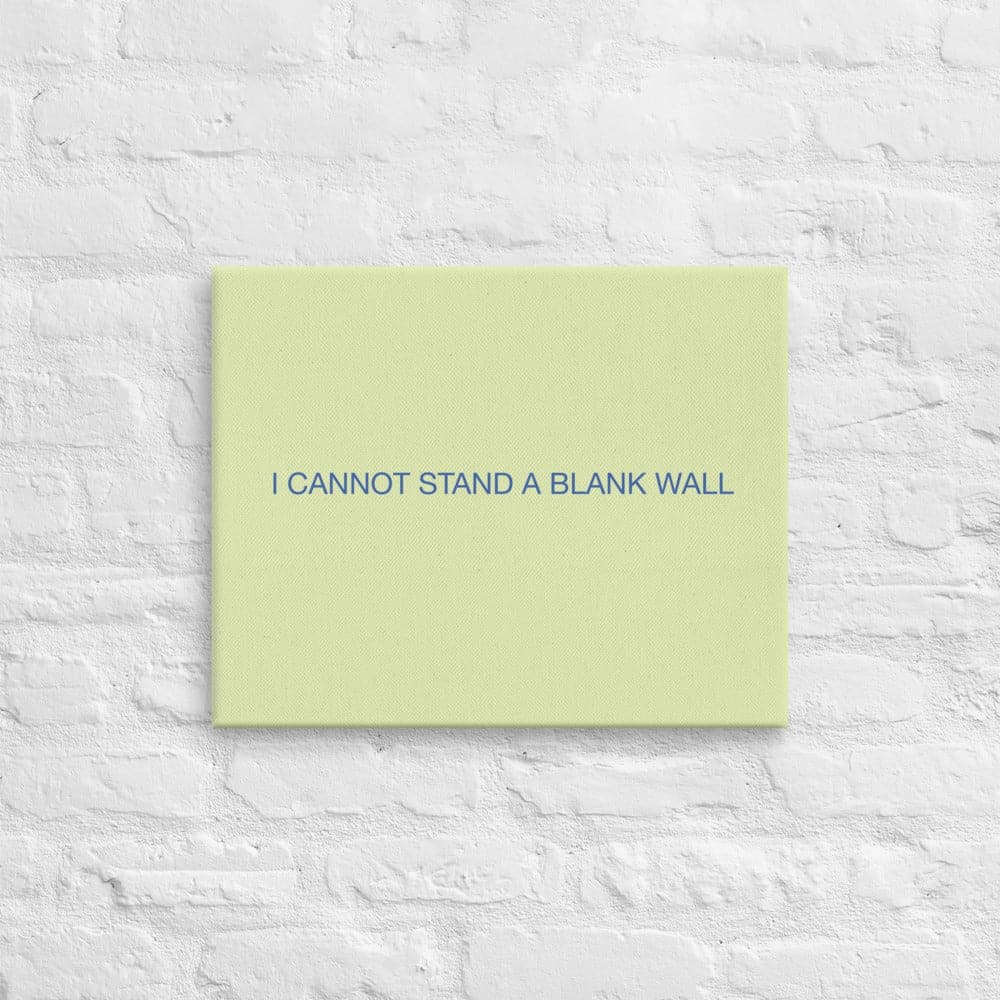 I CANNOT STAND A BLANK WALL(2) - Acid - Free, PH - neutral, and Fade - Resistant Canvas - Philip Charles Williams