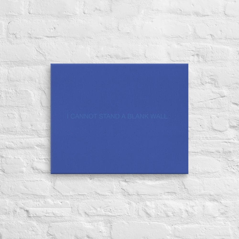 I CANNOT STAND A BLANK WALL(3) - Acid - Free, PH - neutral, and Fade - Resistant Canvas - Philip Charles Williams
