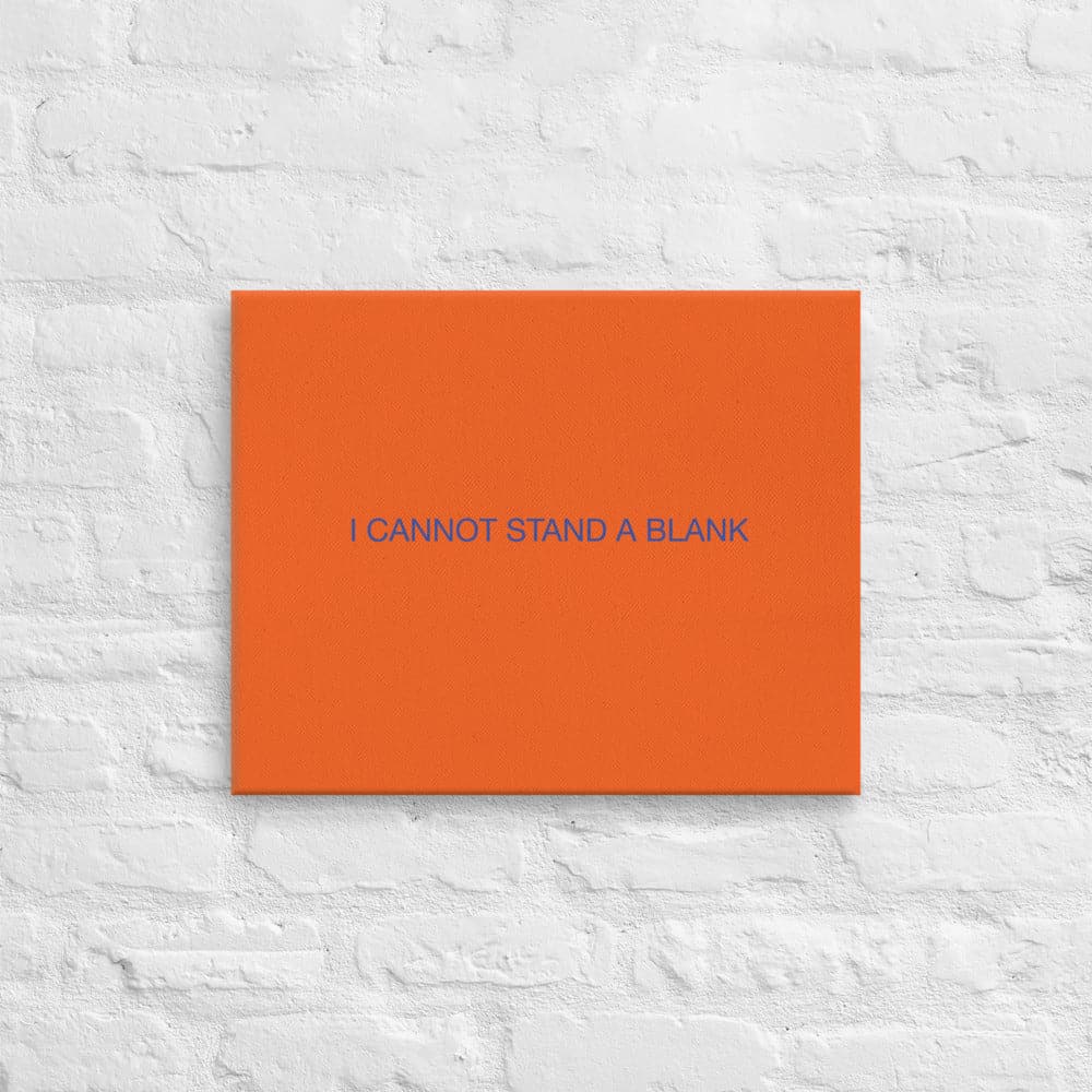 I CANNOT STAND A BLANK WALL(4) - Acid - Free, PH - neutral, and Fade - Resistant Canvas - Philip Charles Williams