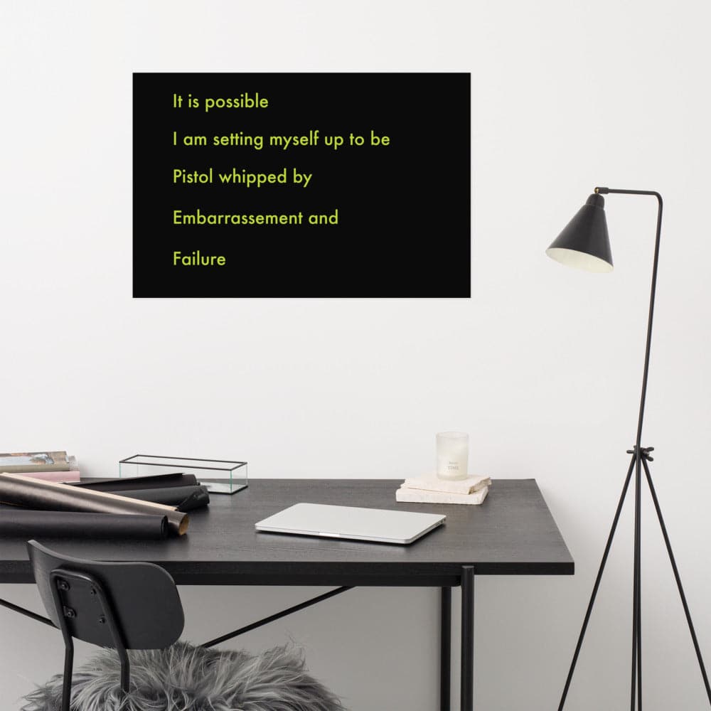 It Is Possible I am Setting Myself Up...(5) - Museum - quality Poster, giclée - printed on archival, acid - free paper - Philip Charles Williams