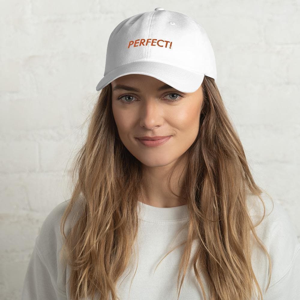 Perfect! (Orange) - Adjustable Baseball Cap - Philip Charles Williams