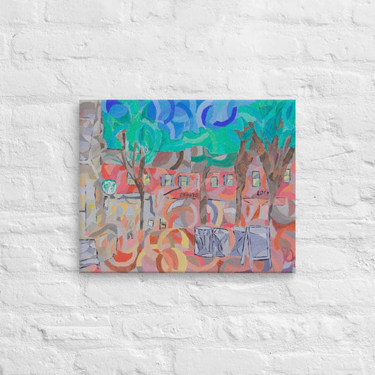 The Village Canvas (16 x 20 inches) - Philip Charles Williams