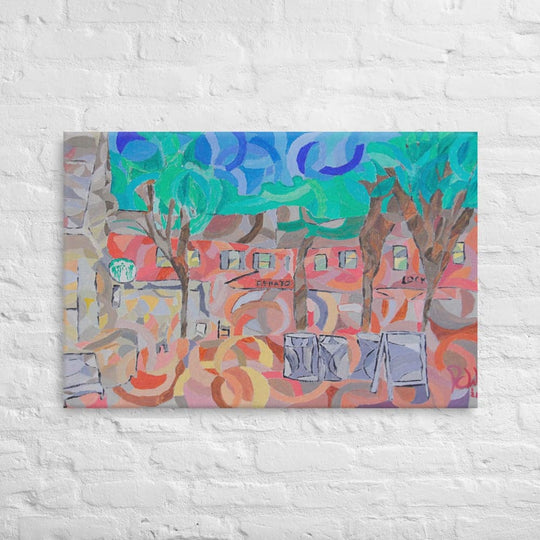 The Village Canvas (24 x 36 inches) - Philip Charles Williams