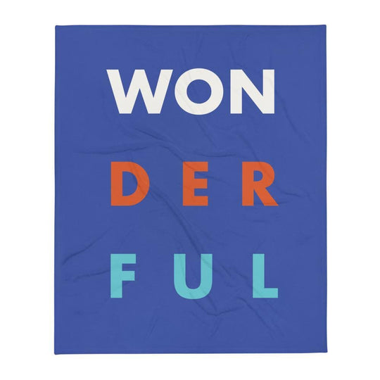 Won-Der-Ful (#1)- Throw Blanket - Philip Charles Williams