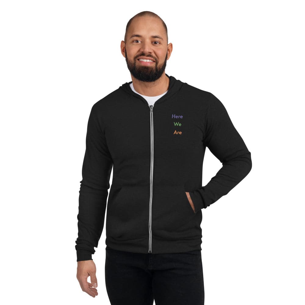 Here We Are (#1) - Unisex zip hoodie