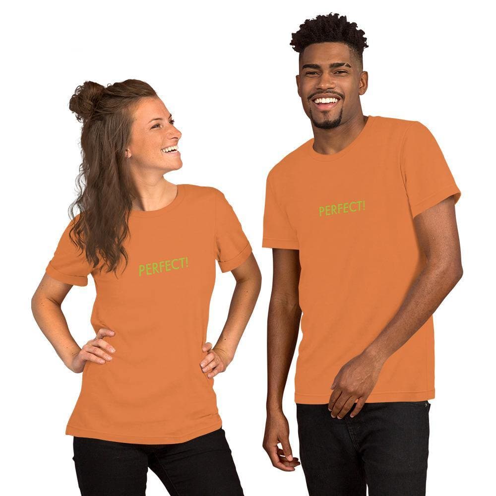 Perfect! (Green)-  Short-Sleeve Unisex T-Shirt - Philip Charles Williams