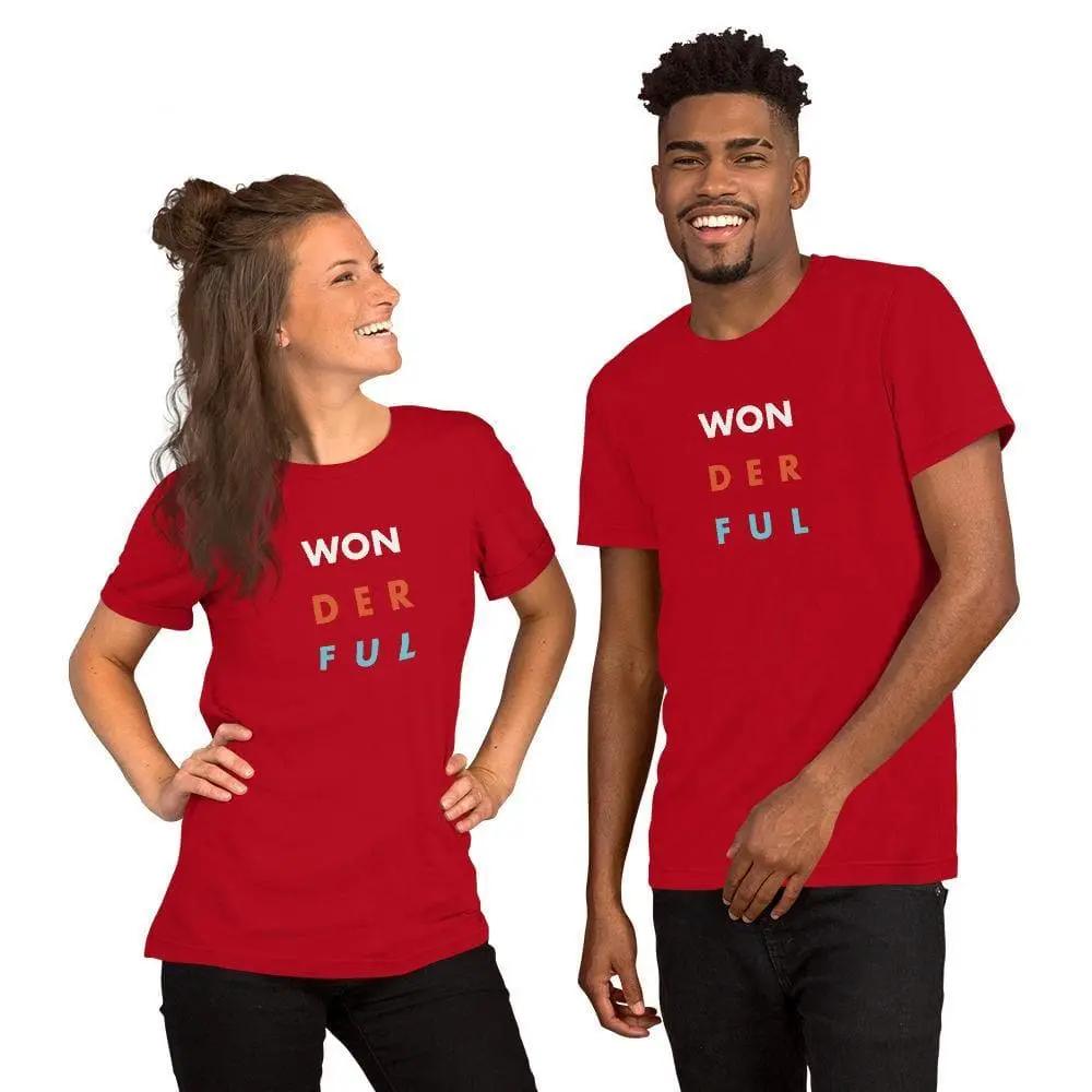 WON - DER - FUL (1) Short - Sleeve Unisex T-Shirt - Philip Charles Williams