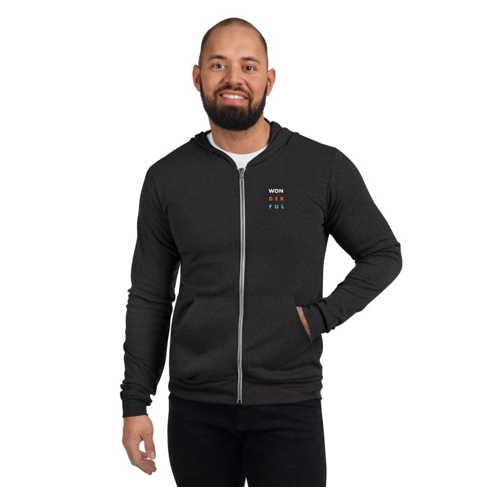 Won - Der - Ful (1) - Unisex zip hoodie - Philip Charles Williams