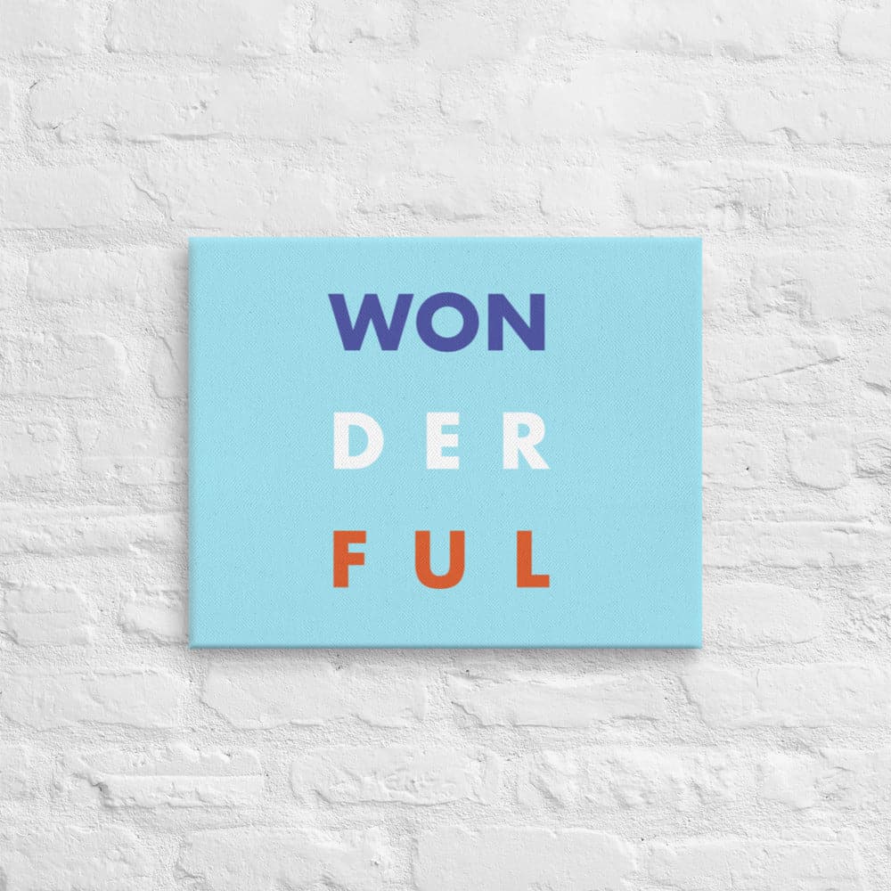 WON - DER - FUL (2) - Acid - Free, PH - neutral, and Fade - Resistant Canvas - Philip Charles Williams