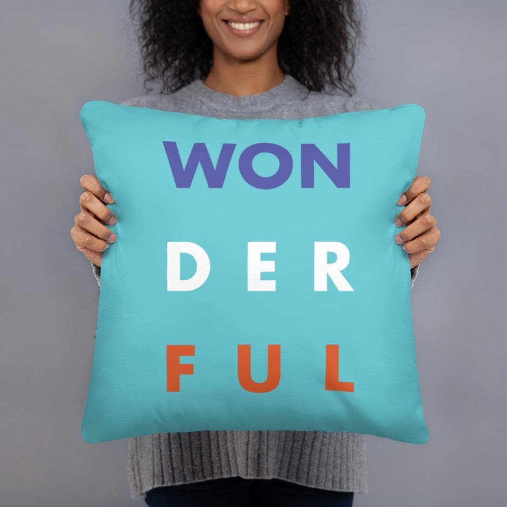 WON - DER - FUL (2) Basic Pillow - Philip Charles Williams