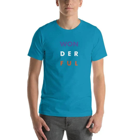 WON - DER - FUL (2) Short - Sleeve Unisex T-Shirt - Philip Charles Williams