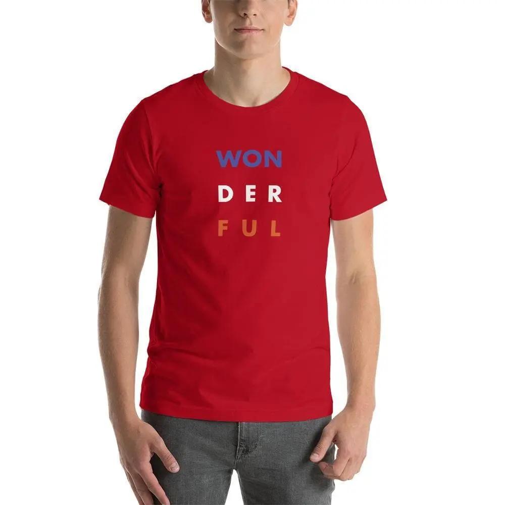 WON - DER - FUL (2) Short - Sleeve Unisex T-Shirt - Philip Charles Williams