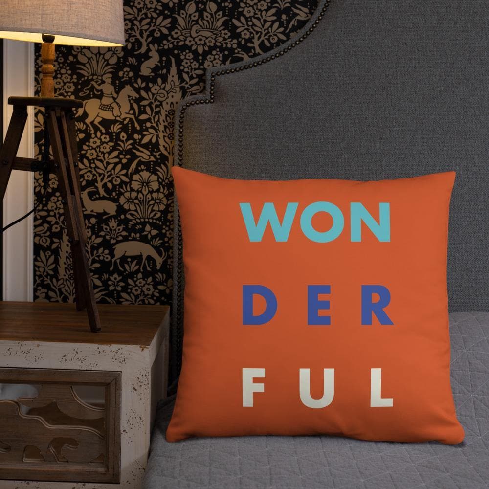 WON - DER - FUL (3) Basic Pillow - Philip Charles Williams