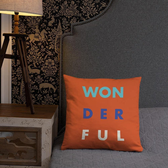 WON - DER - FUL (3) Basic Pillow - Philip Charles Williams