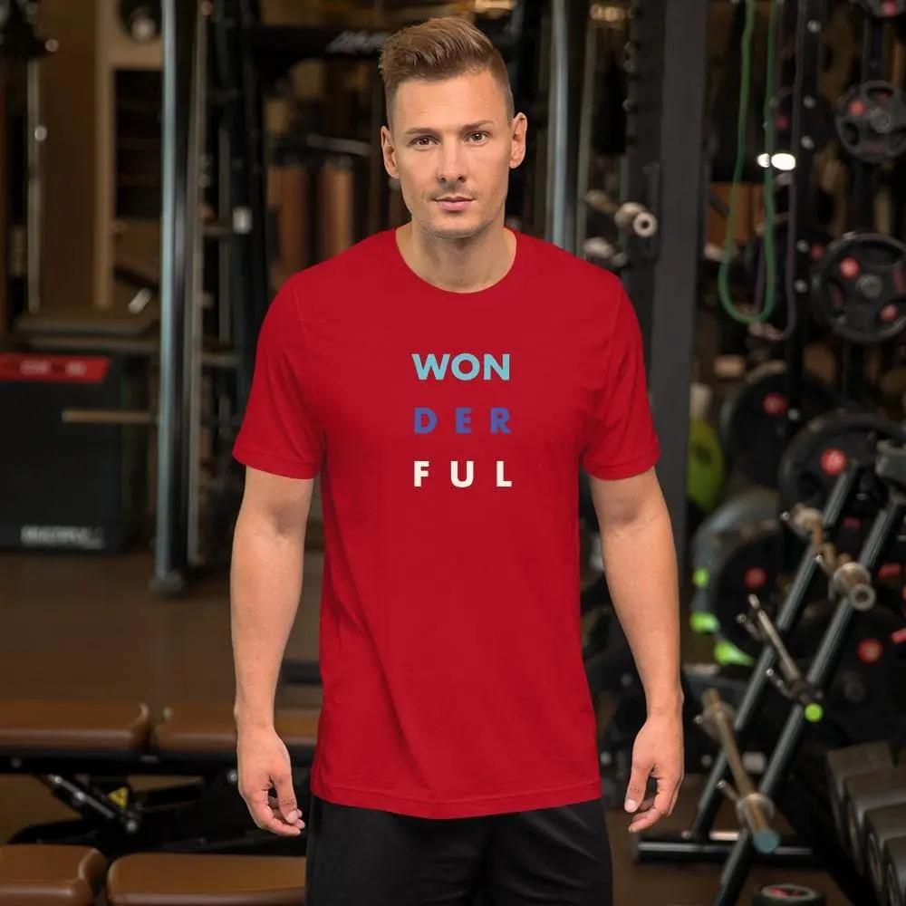 WON - DER - FUL (3) Short - Sleeve Unisex T-Shirt - Philip Charles Williams