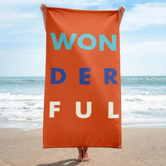 WON - DER - FUL (3) Towel - Philip Charles Williams